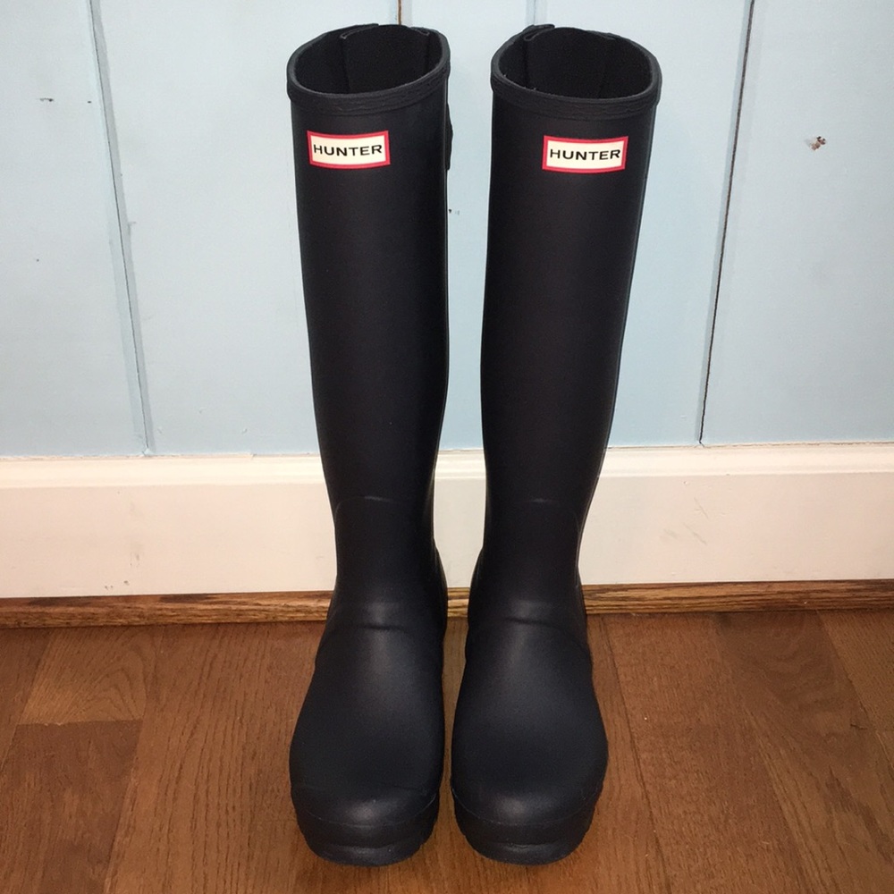 Navy Hunter Rain Boots